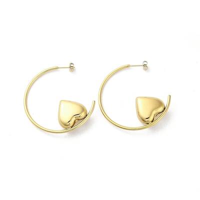 Ion Plating(IP) 304 Stainless Steel Stud Earrings