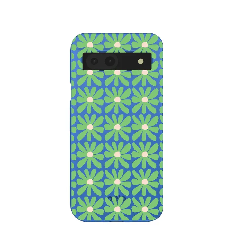 Electric Blue Flower Child Google Pixel 8a Case