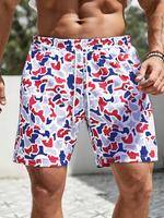 Men's Camo Print Shorts, Regular Fit Casual Street Comfy Breathable Shorts for Summer, Men's Bottoms for Daily Wear