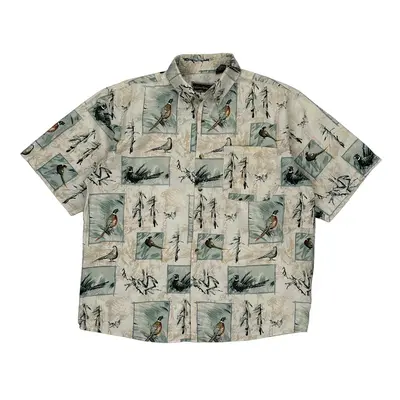 Field & Stream Hawaiian Shirt - Large Multicoloured Cotton