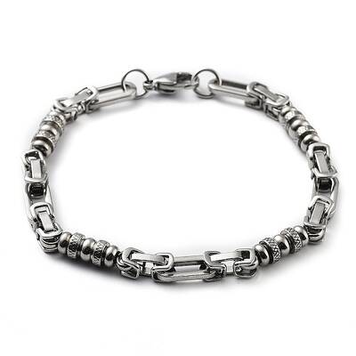 Non-Tarnish 201 Stainless Steel Link Chain Bracelet for Men Women