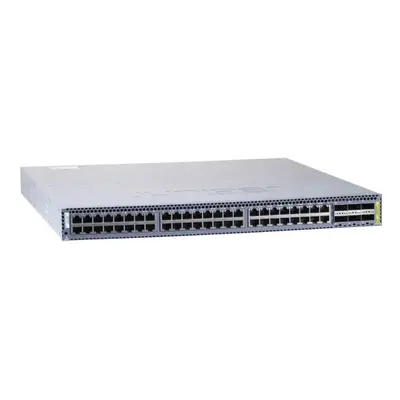 Juniper QFX5100-48T-AFO | QFX5100 Series 48 x SFP+ Ports Multi-Gigabit Ethernet RJ-45 + 6 x Ports 40GbE QSFP+ 1U Rack-mountab...