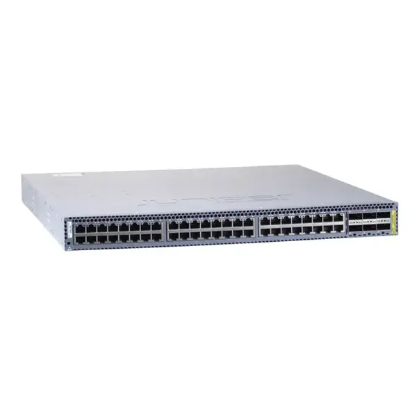 Juniper QFX5100-48T-AFO | QFX5100 Series 48 x SFP+ Ports Multi-Gigabit Ethernet RJ-45 + 6 x Ports 40GbE QSFP+ 1U Rack-mountab...