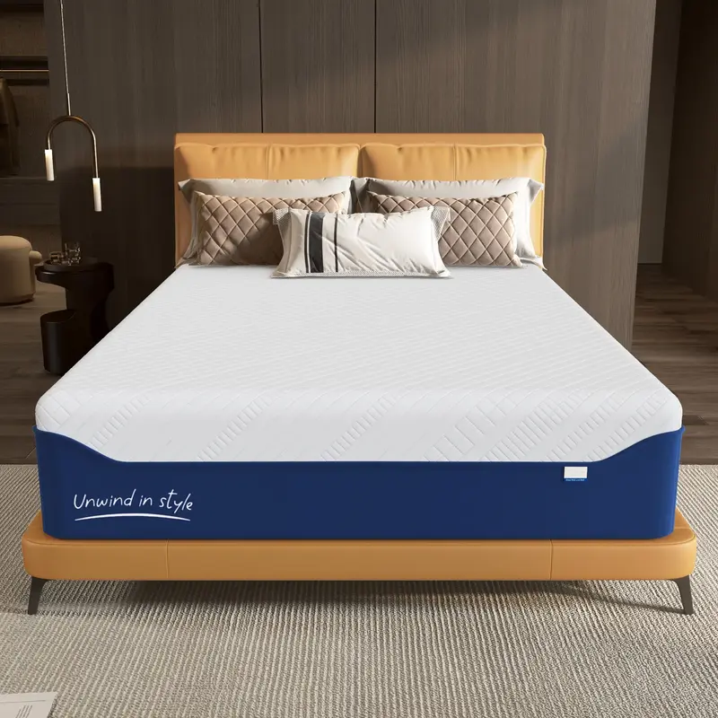 Green Tea Gel Memory Foam Mattress in a Box with Cooling Gel Infusion, CertiPUR-US Certified, Washable Cover, Restful Night P...