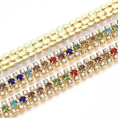 Iron Rhinestone Cup Chains