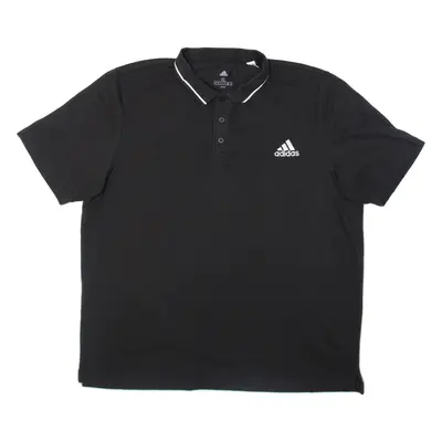 ADIDAS Mens Polo Shirt Black XL