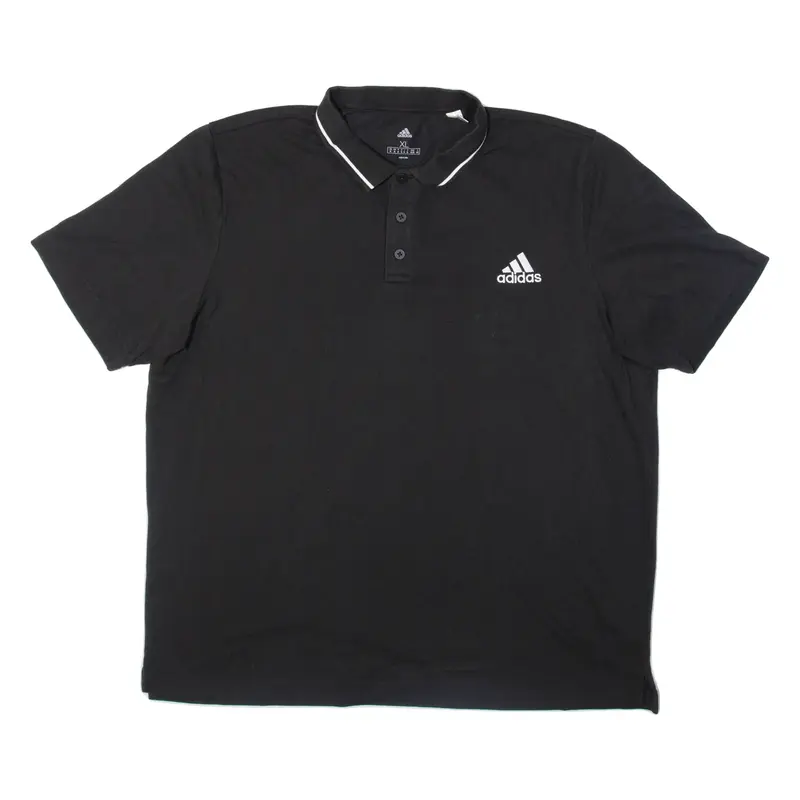 ADIDAS Mens Polo Shirt Black XL