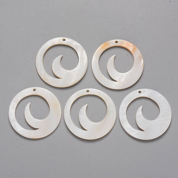 Natural Freshwater Shell Pendants
