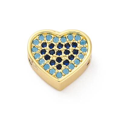 Brass Cubic Zirconia Beads