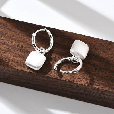 Brass Pendants Hoop Earrings
