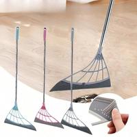 Silicone Broom Set, 1 Count Multifunctional Scraping Broom, Household Bathroom Broom, Magic Broom for Dry & Wet Use, Home Car...