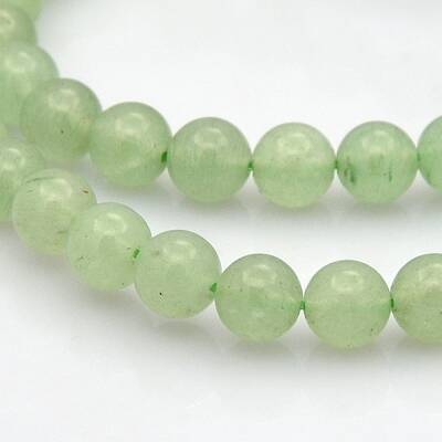 Natural Green Aventurine Round Beads Strands