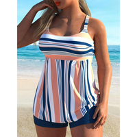 Fashion Vacation Women's Plus Size Tankini Set