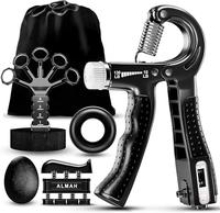 Hand Grip Strengthener kit(5 Pack),Grip Strength Trainer,Forearm Workout Trainer Adjustable Grip Exercises,Finger Grip Streng...