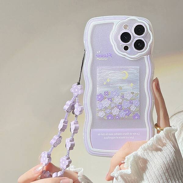 Oil Painting Flower TPU Plastic Mobile Phone Cover