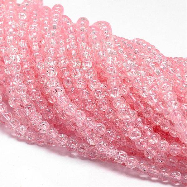 Synthetic Crackle Quartz Beads Strands