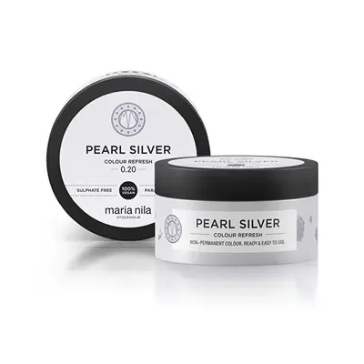 Maria nila Delicate nourishing mask without permanent color pigments 0,20 Pearl Silver ( Color Refresh Mask) - Volume: 100 m...