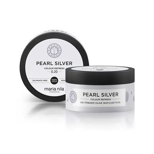 Maria nila Delicate nourishing mask without permanent color pigments 0,20 Pearl Silver ( Color Refresh Mask) - Volume: 100 m...