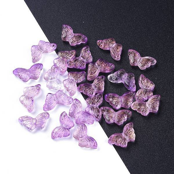 Electroplate Transparent Glass Beads