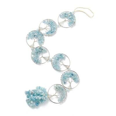 Natural Aquamarine Car Hanging Decorations