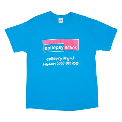 GILDAN Epilepsy Action Mens T-Shirt Blue L