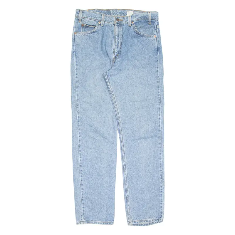 LEVI'S 505 Jeans Orange Tab Womens Blue Regular Straight 90s W34 L34