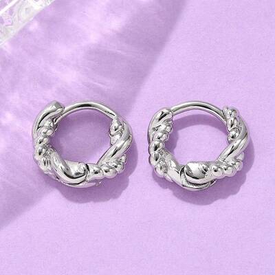 Brass Hoop Earrings