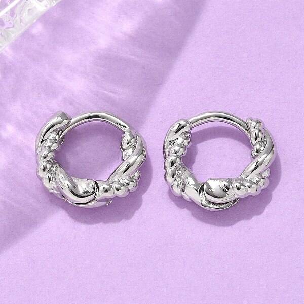 Brass Hoop Earrings