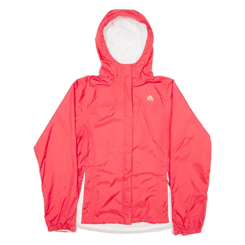 NIKE ACG Rain Jacket Red Nylon Womens S