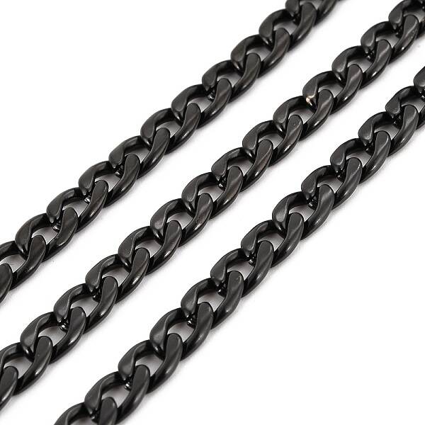 PVD Vacuum Plating 304 Stainless Steel Cuban Link Chains