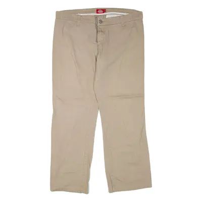 DICKIES Womens Trousers Beige Regular Bootcut W34 L27