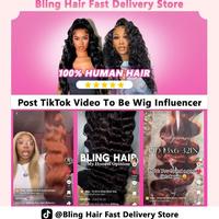 [Not For Sale] Bling Hair 1 Piece Women Fashion Real Install Show Human Hair Wigs