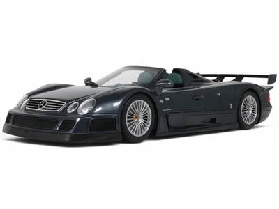1999 Mercedes-Benz AMG CLK-GTR Roadster Gray Metallic 1/18 Model Car by GT Spirit