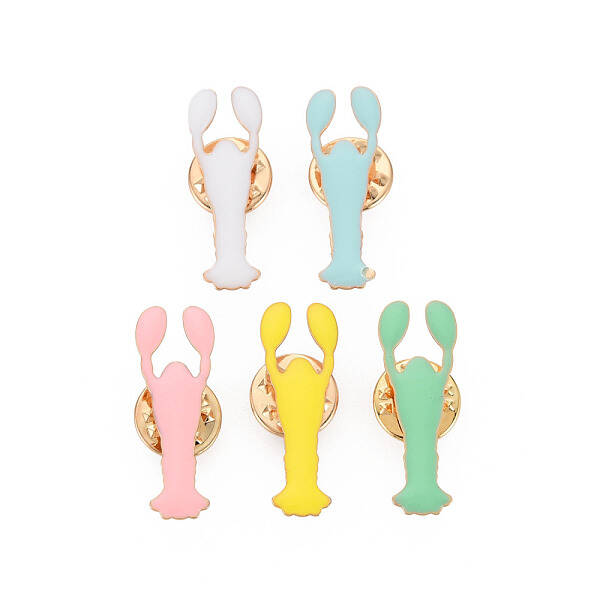 Cute Shrimp Enamel Pin