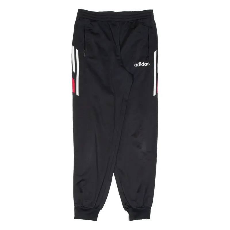 ADIDAS Mens Track Pants Black Tapered M W29 L29