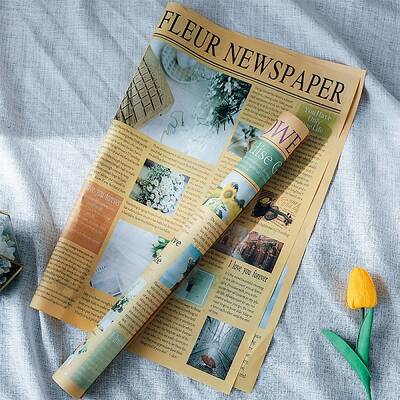 Newspaper Style Kraft Paper
