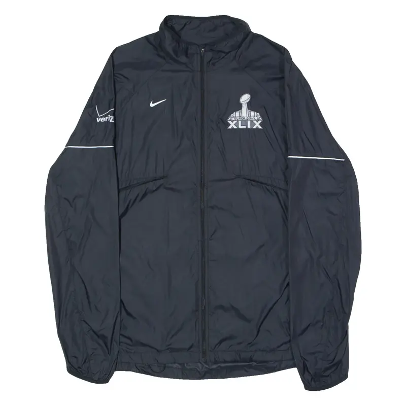 NIKE Super Bowl XLIX Mens Rain Jacket Black XL