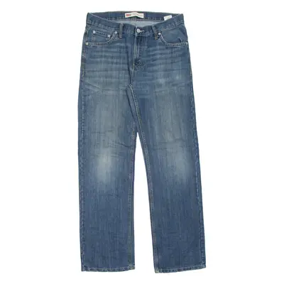 LEVI'S 505 Jeans Boys Blue Regular Straight Stone Wash W29 L29