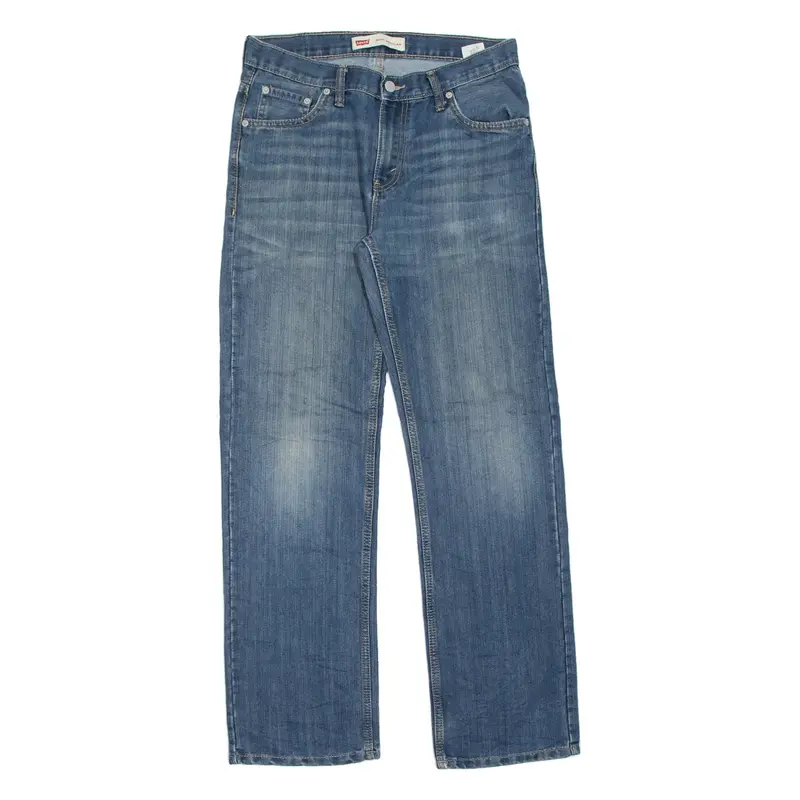 LEVI'S 505 Jeans Boys Blue Regular Straight Stone Wash W29 L29