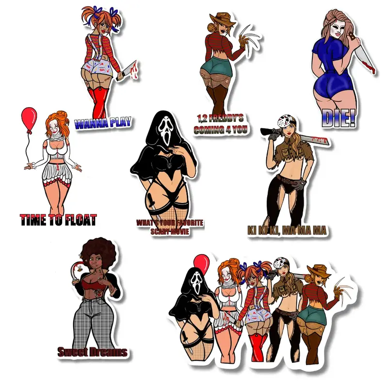 The Caked Up Killers Sticker Decor Decorative