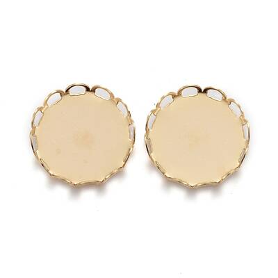 304 Stainless Steel Cabochon Settings