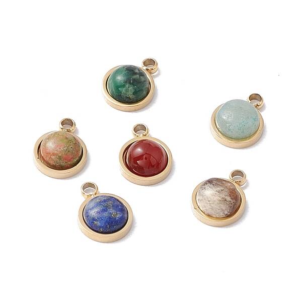 Natural Mixed Stone Charms
