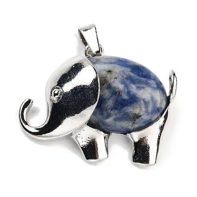 Natural Blue Spot Jasper Pendants