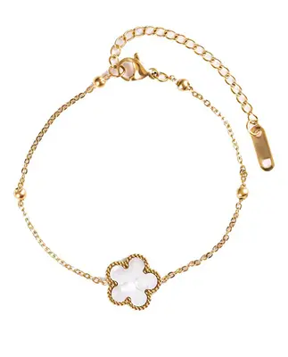Emily Westwood Affascinante Bracciale Placcato Oro Con Fiore Ewb250254G