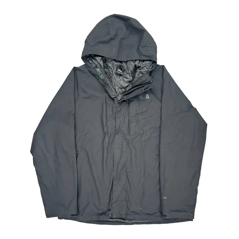 The North Face Waterproof Jacket - 2XL Grey Polyester | Size: xx-large