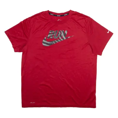 NIKE Mens T-Shirt Red L