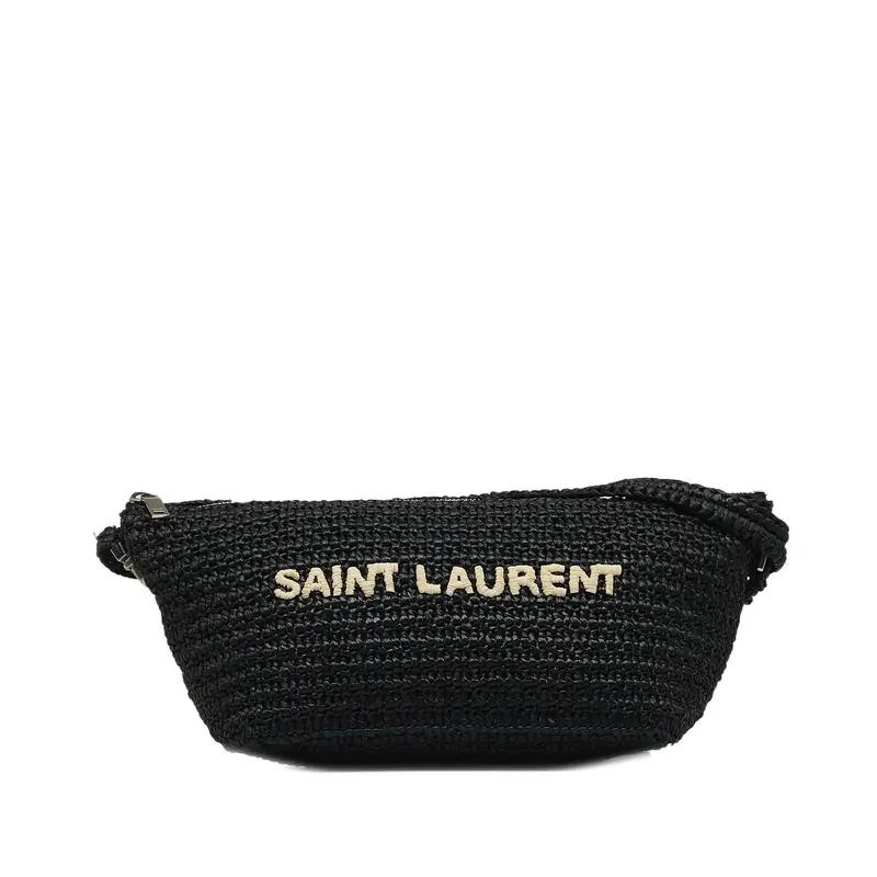 Pre-owned Yves Saint Laurent Raffia Crossbody Bags Le Logo Shoulder Bag