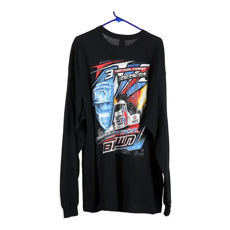 Gildan Long Sleeve T-Shirt - 2XL Black Cotton