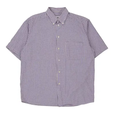 Iceberg Checked Shirt - 2XL Blue Cotton