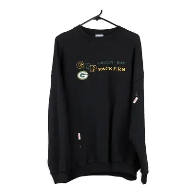 Green Bay Packers Logo7 NFL Sweatshirt - XL Black Cotton Blend